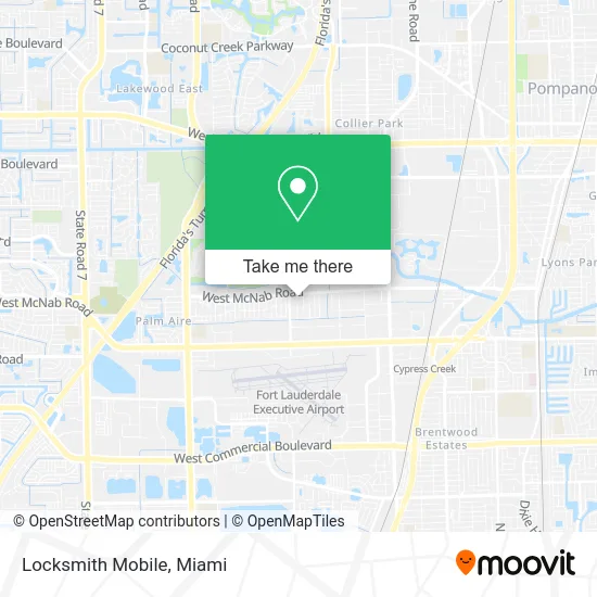 Locksmith Mobile map