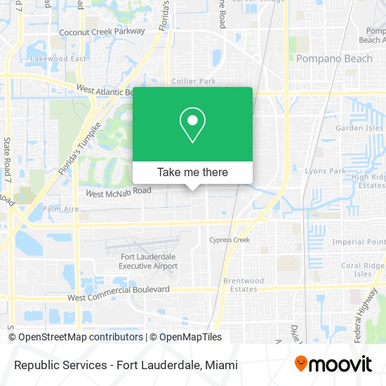 Mapa de Republic Services - Fort Lauderdale