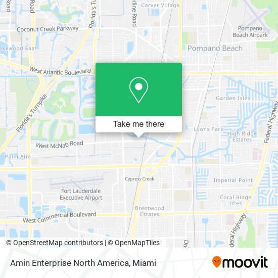 Mapa de Amin Enterprise North America