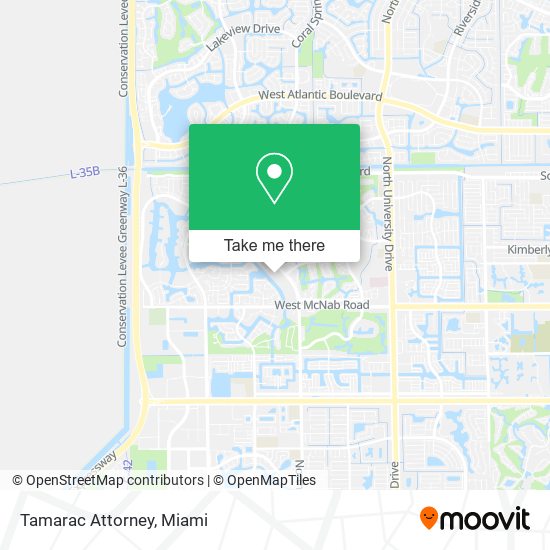 Tamarac Attorney map