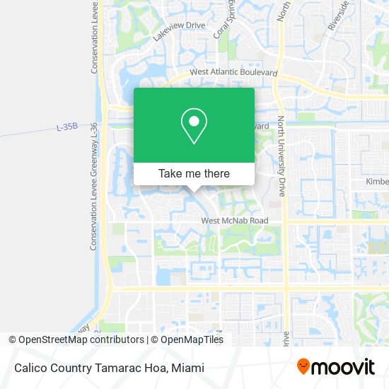 Calico Country Tamarac Hoa map