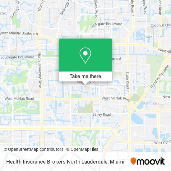 Mapa de Health Insurance Brokers North Lauderdale