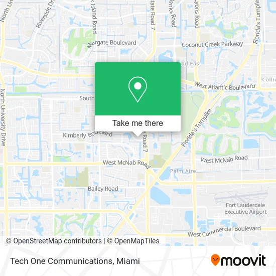 Tech One Communications map