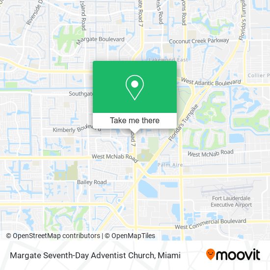 Margate Seventh-Day Adventist Church map