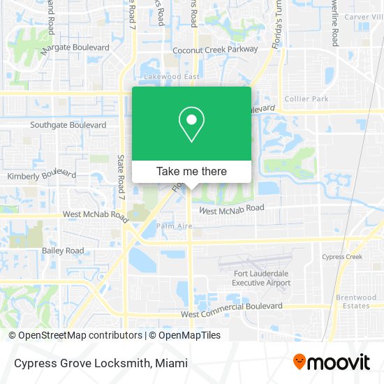 Cypress Grove Locksmith map