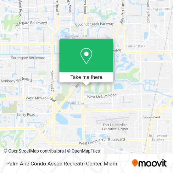 Palm Aire Condo Assoc Recreatn Center map