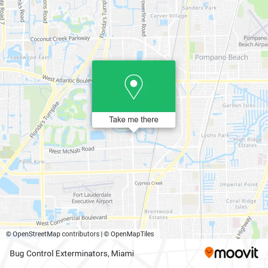 Bug Control Exterminators map