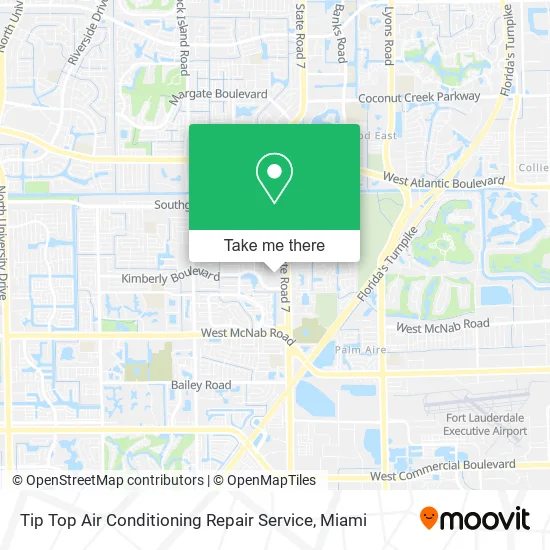 Tip Top Air Conditioning Repair Service map