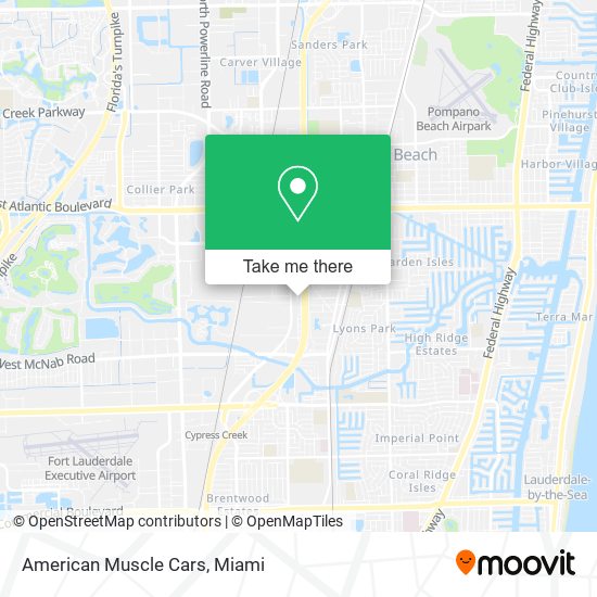 American Muscle Cars map