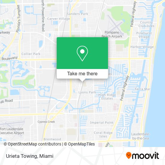 Mapa de Urieta Towing