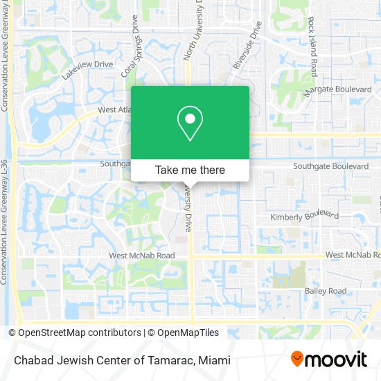 Chabad Jewish Center of Tamarac map