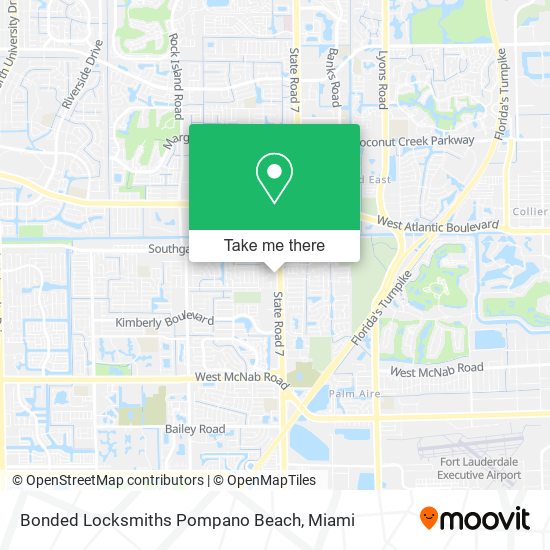 Mapa de Bonded Locksmiths Pompano Beach