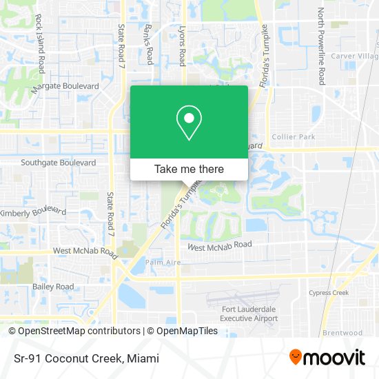 Mapa de Sr-91 Coconut Creek
