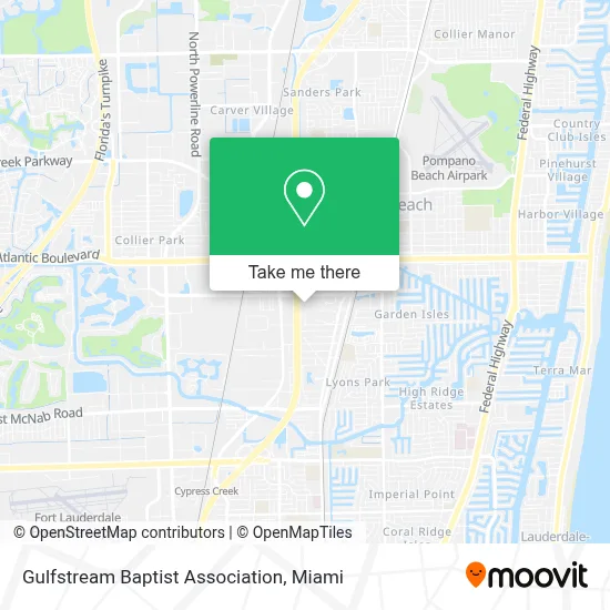 Gulfstream Baptist Association map