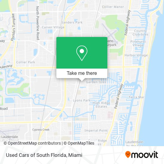 Used Cars of South Florida map
