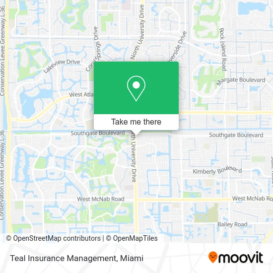 Teal Insurance Management map