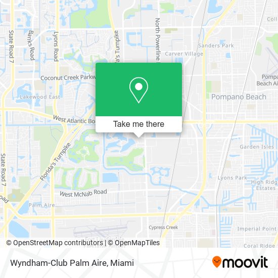 Mapa de Wyndham-Club Palm Aire
