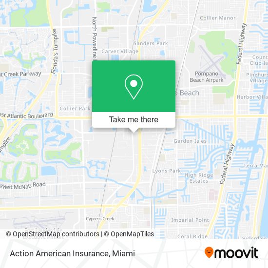Mapa de Action American Insurance