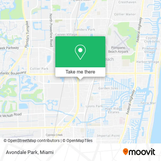 Avondale Park map