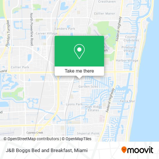 Mapa de J&B Boggs Bed and Breakfast