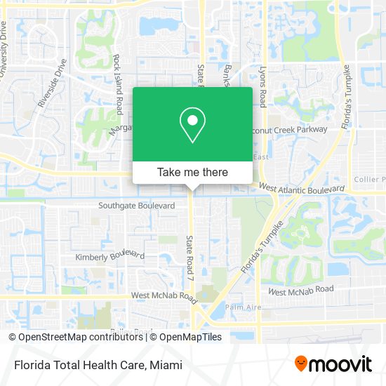 Mapa de Florida Total Health Care