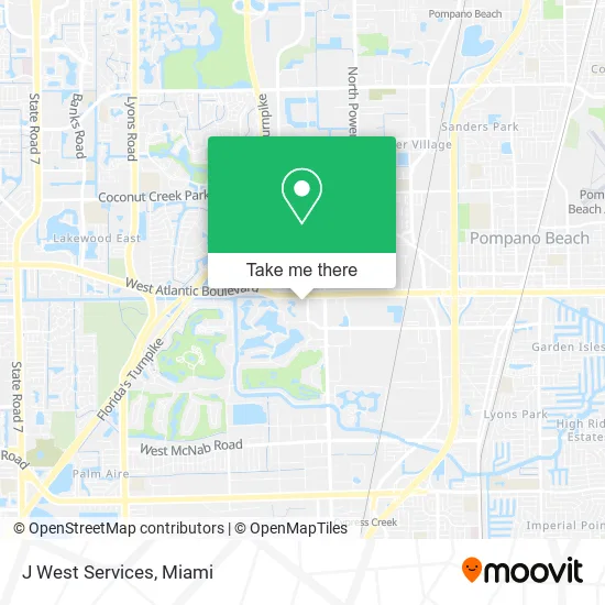 Mapa de J West Services