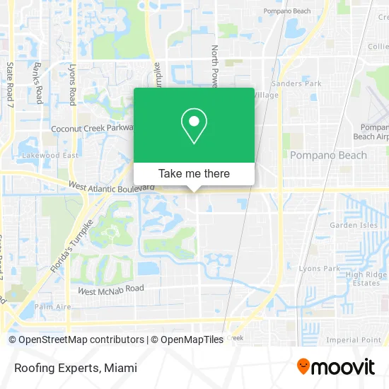 Roofing Experts map