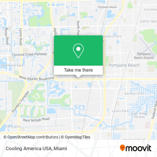 Mapa de Cooling America USA