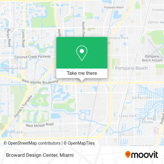 Broward Design Center map