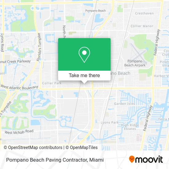 Pompano Beach Paving Contractor map