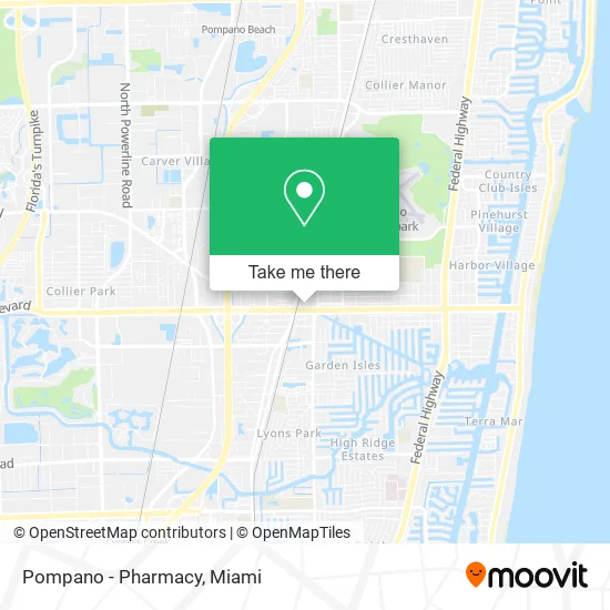 Pompano - Pharmacy map