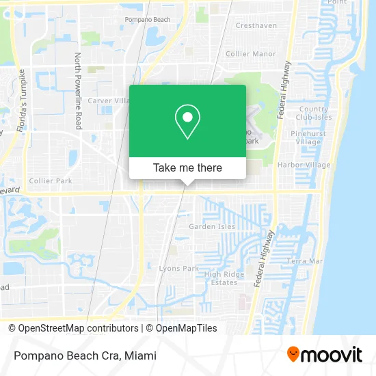 Pompano Beach Cra map