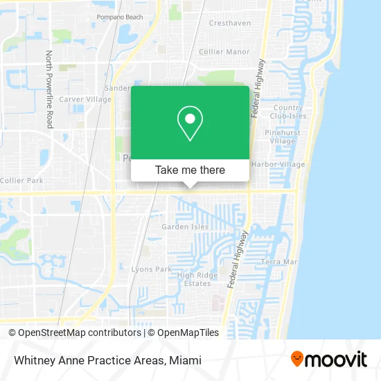 Whitney Anne Practice Areas map