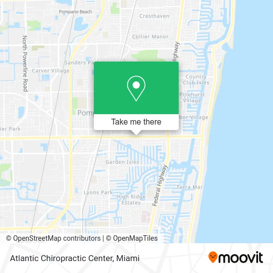 Atlantic Chiropractic Center map