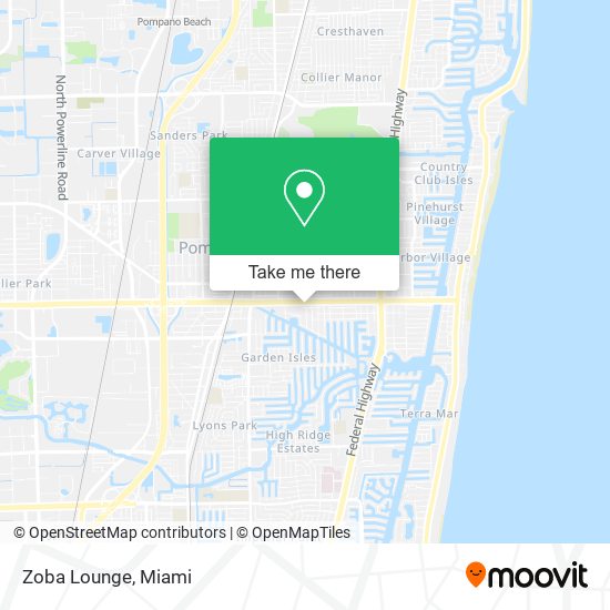 Zoba Lounge map