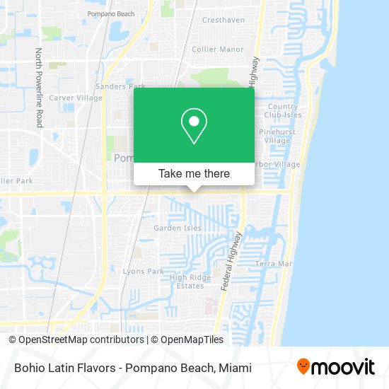 Bohio Latin Flavors - Pompano Beach map