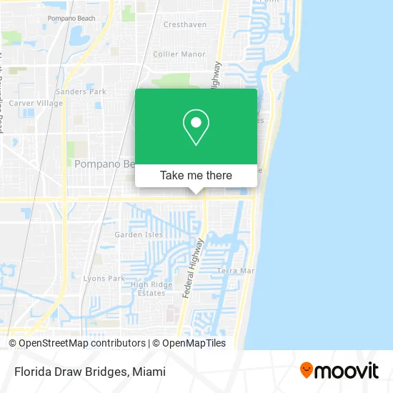 Florida Draw Bridges map
