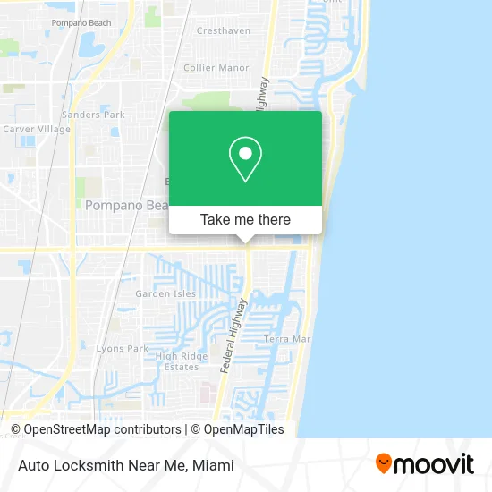Auto Locksmith Near Me map