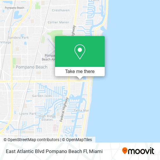 East Atlantic Blvd Pompano Beach Fl map