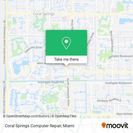 Coral Springs Computer Repair map