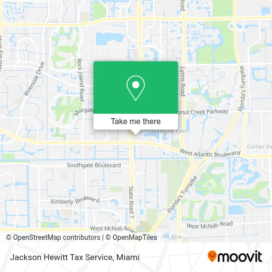 Jackson Hewitt Tax Service map