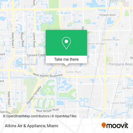 Atkins Air & Appliance map