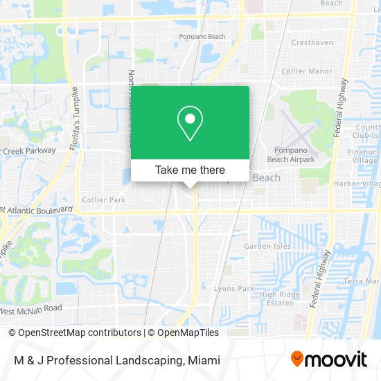 M & J Professional Landscaping map