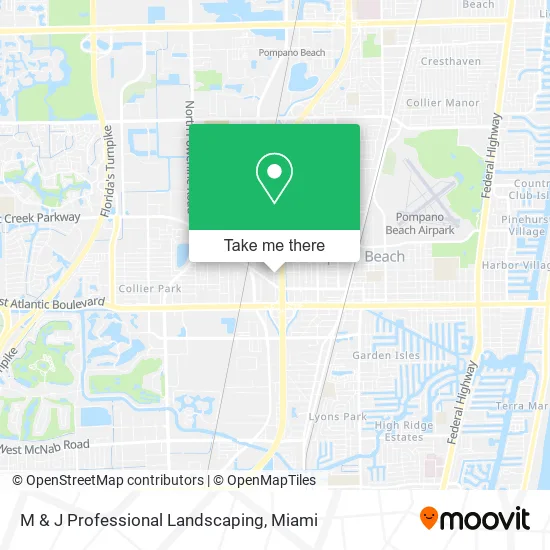 M & J Professional Landscaping map