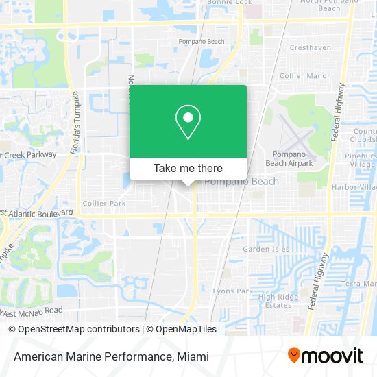 Mapa de American Marine Performance