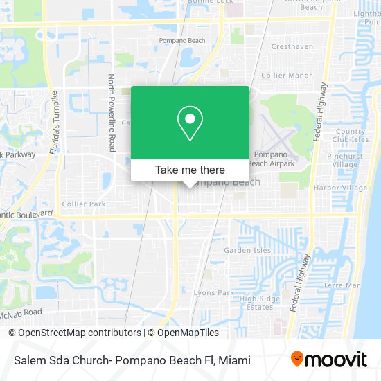 Mapa de Salem Sda Church- Pompano Beach Fl