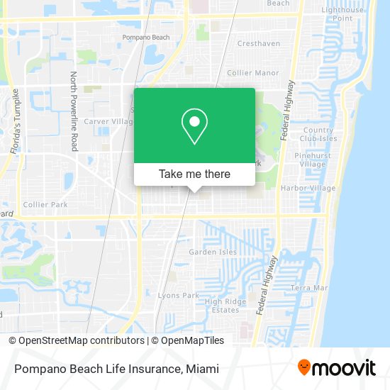 Mapa de Pompano Beach Life Insurance