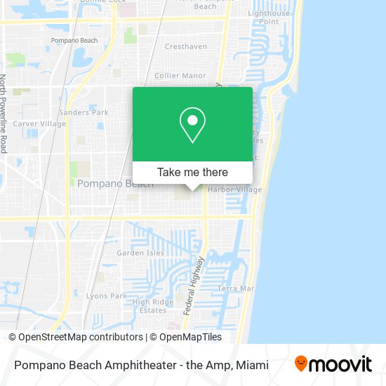 Mapa de Pompano Beach Amphitheater - the Amp