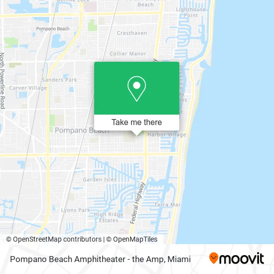 Mapa de Pompano Beach Amphitheater - the Amp