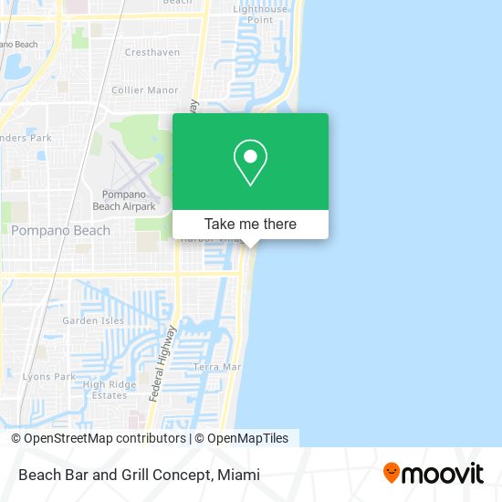 Beach Bar and Grill Concept map